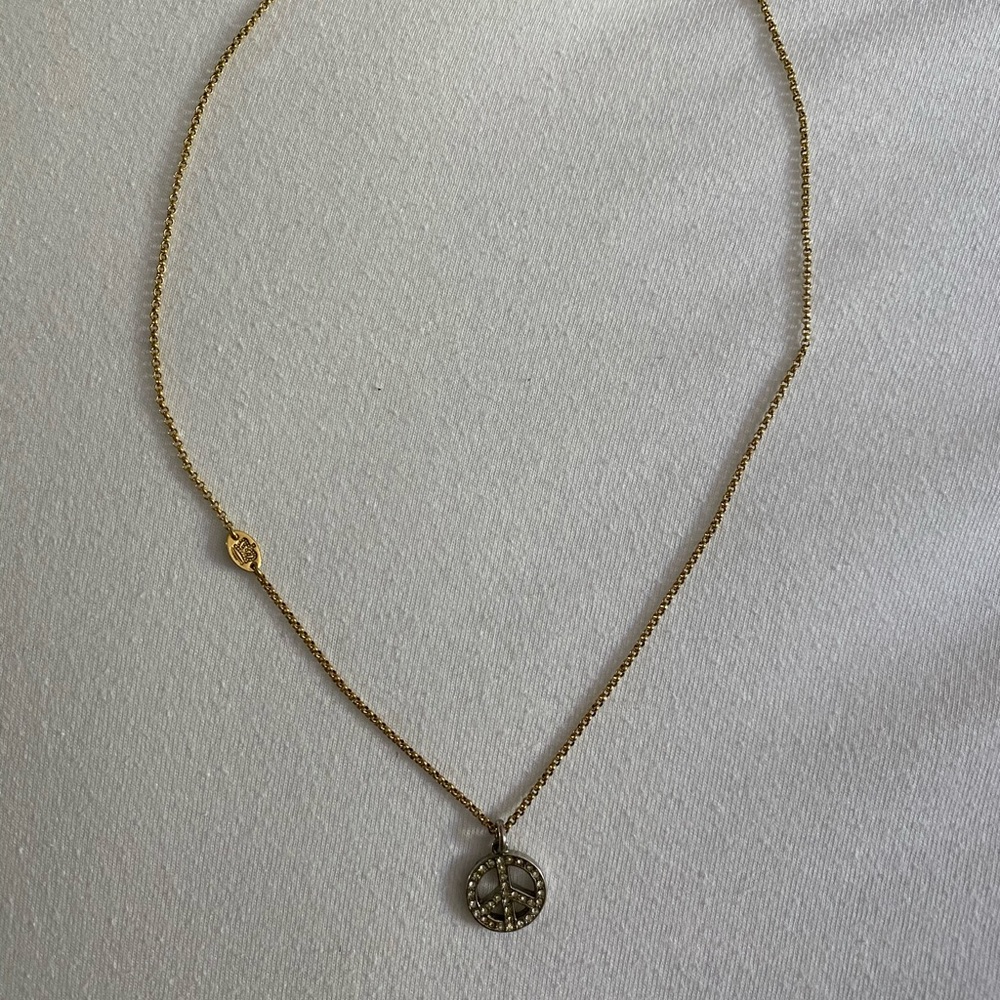 Juicy Couture Peace Sign Necklace
